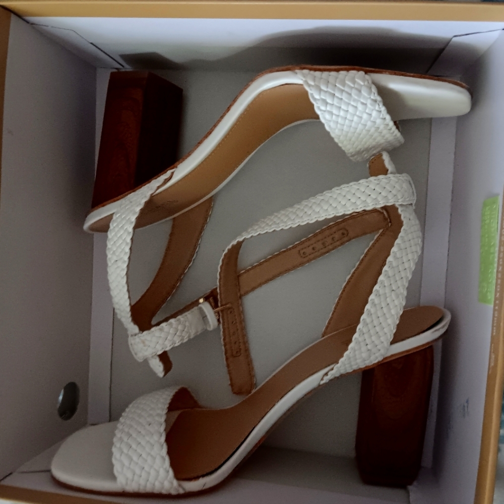Michael Kors high heels sandals white size 8
